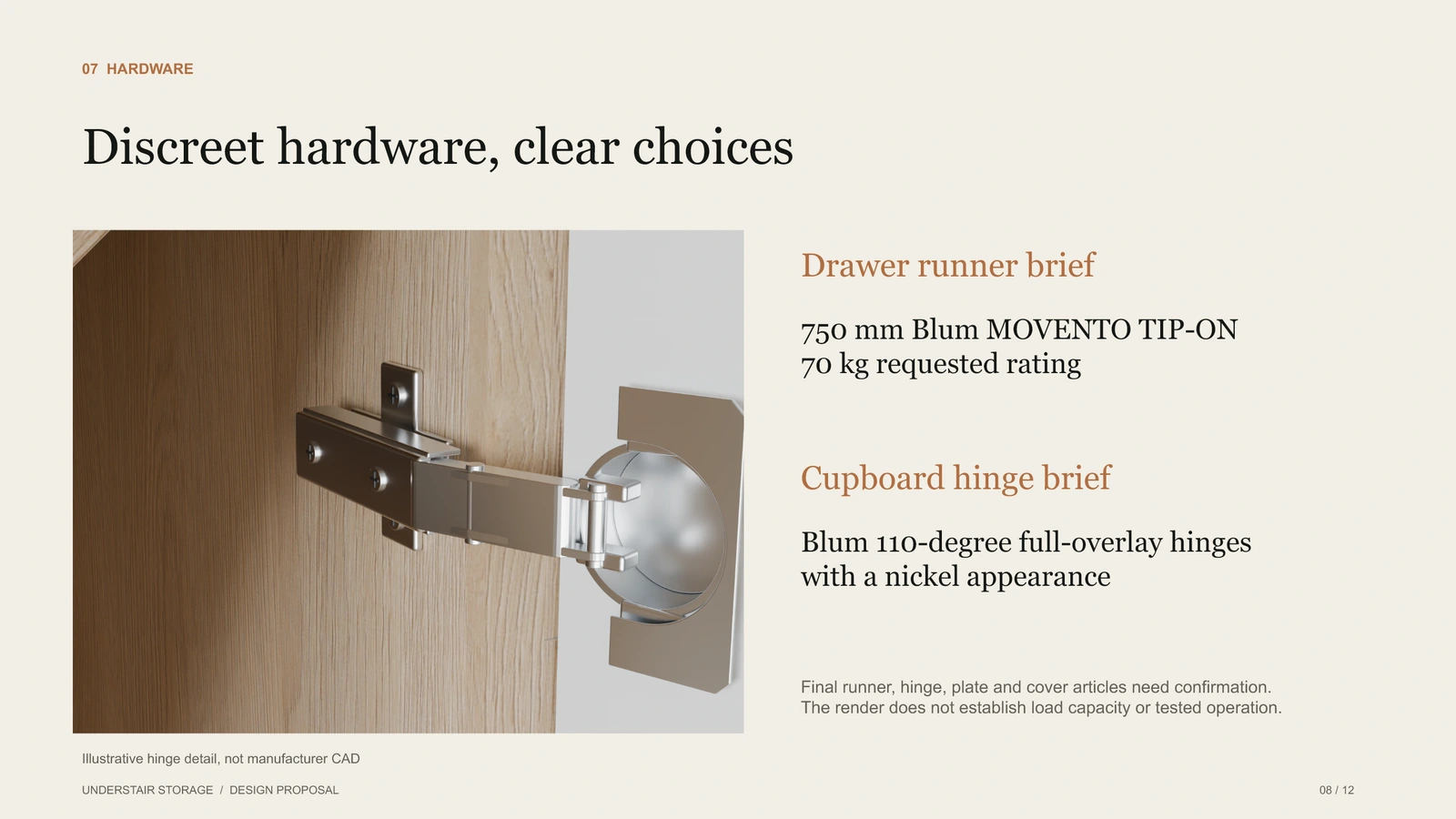 Design presentation page 8: Hardware specification